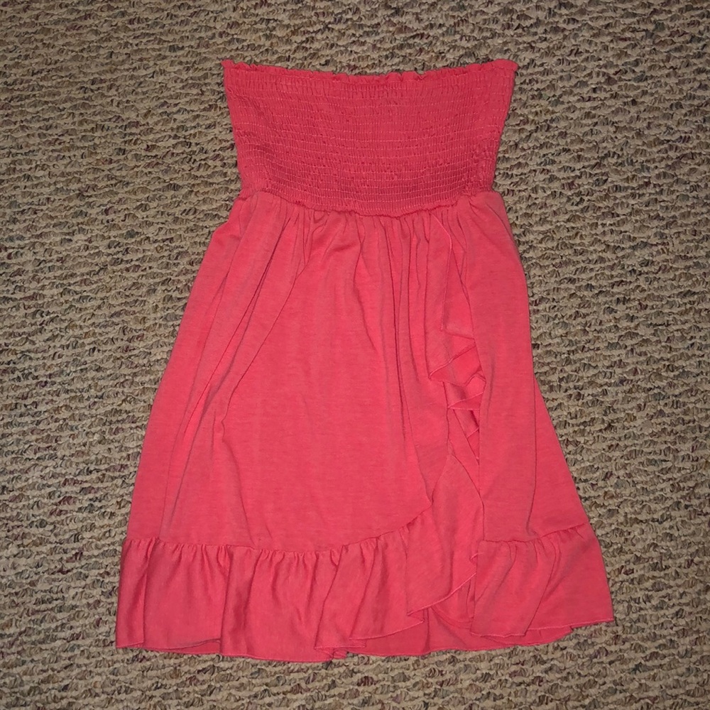 Women’s Coral bathing suit cover-up dress